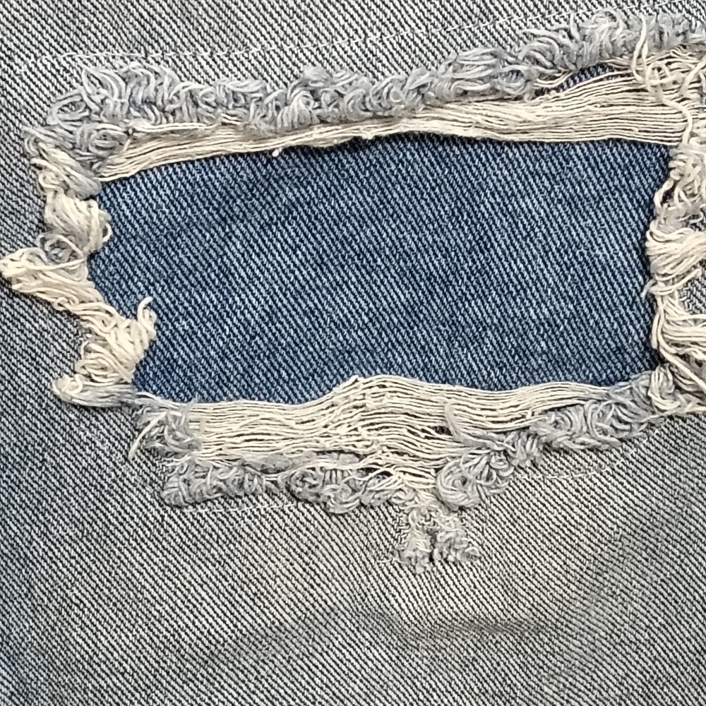 Cleo+Wolf High Rise Straight Women's 28x32 Distressed Thrashed 90s Y2K - Picture 3 of 11